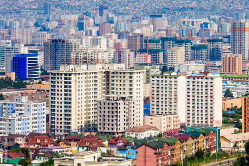 Ulaanbaatar aerial view, Mongolia photo