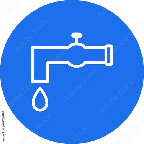 Dropping Line Circle Vector Icon Design