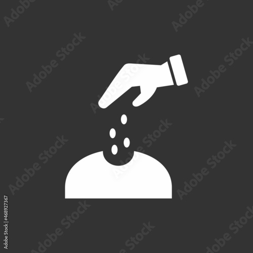 Sow Glyph Inverted Vector Icon Design