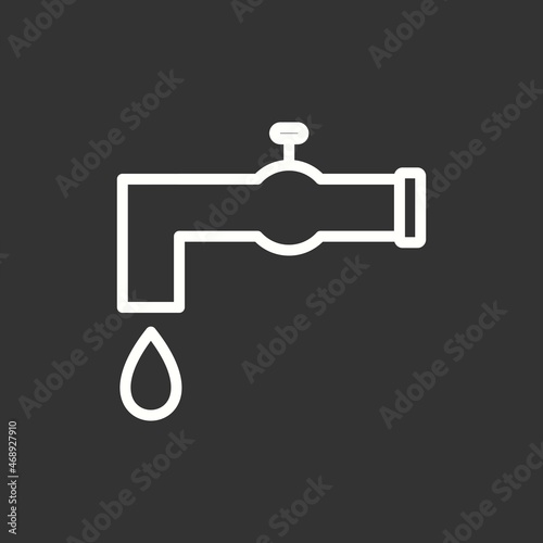 Dropping Line Inverted Vector Icon Design