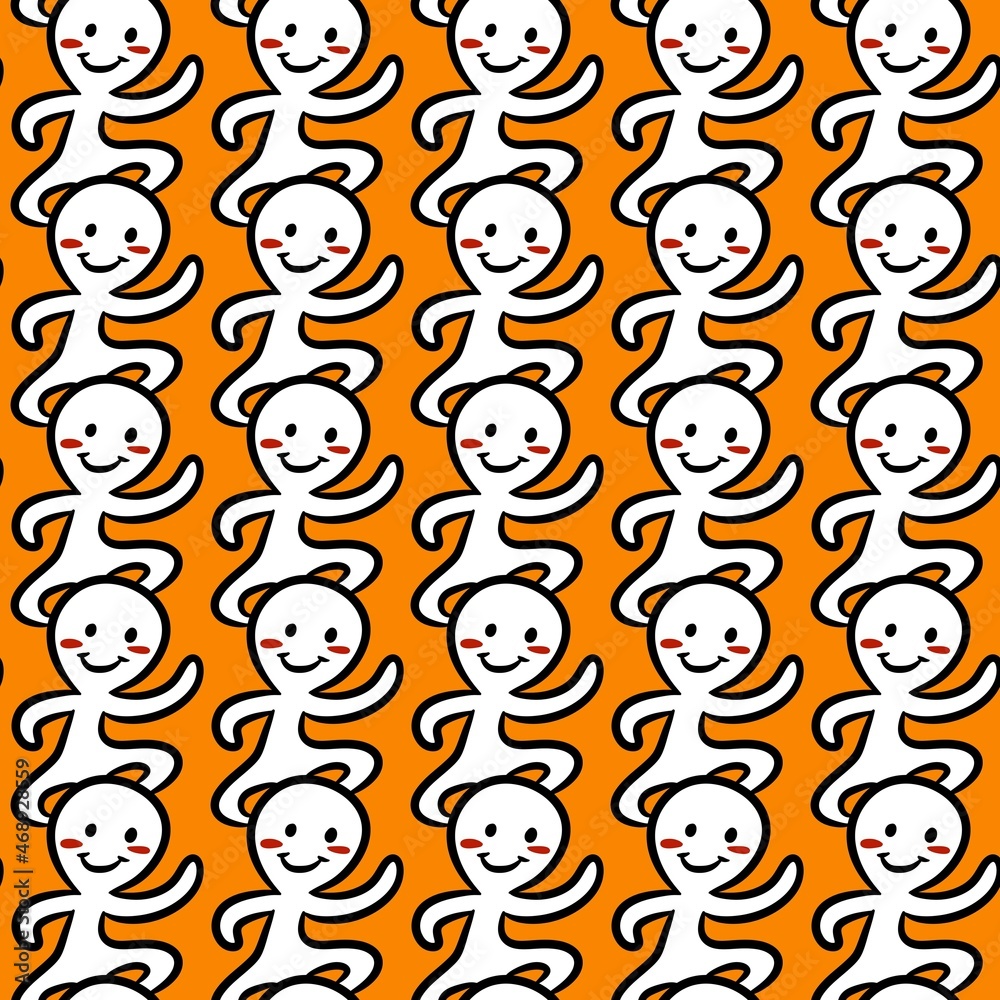 seamless pattern of cute cartoon seamless pattern of cute cartoon