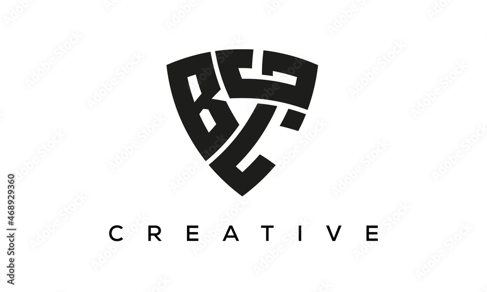 BLG letters logo, security Shield logo vector BLG letters logo, security Shield logo vector