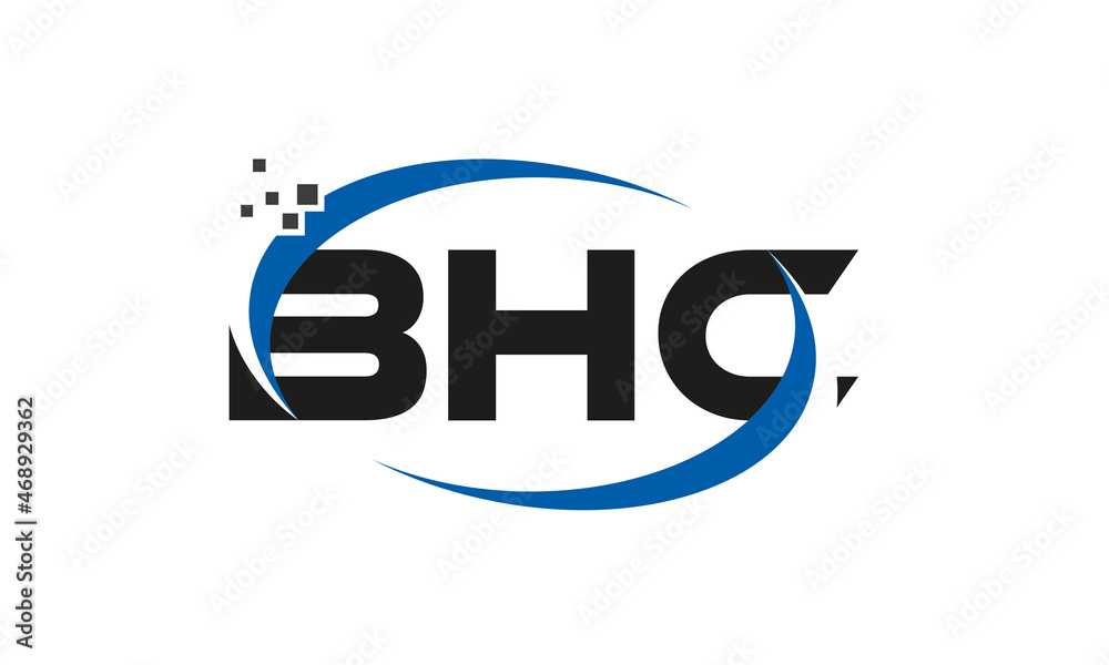 dots or points letter BHC technology logo designs concept vector Template Element dots or points letter BHC technology logo designs concept vector Template Element