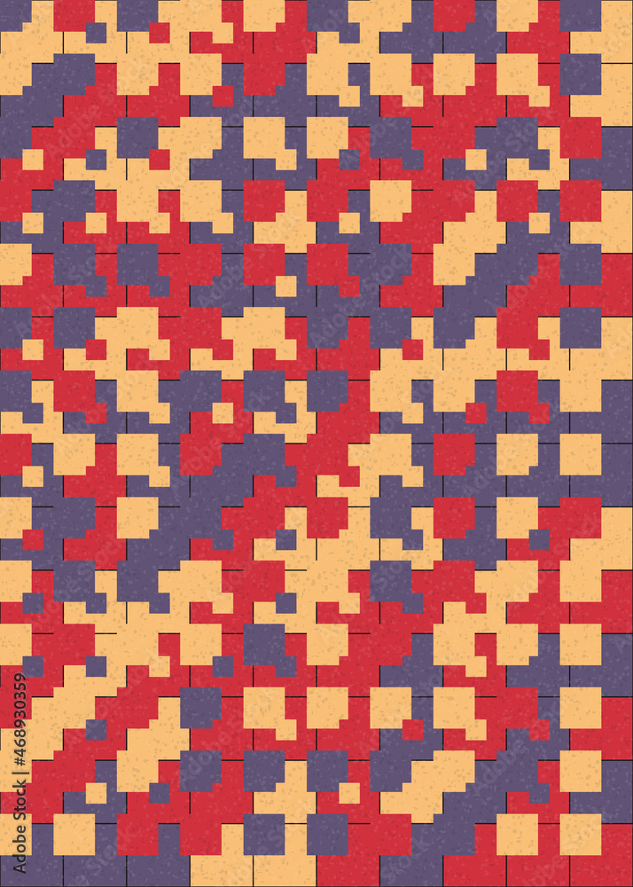 Fototapeta premium Abstract Geometric Pattern generative computational art illustration