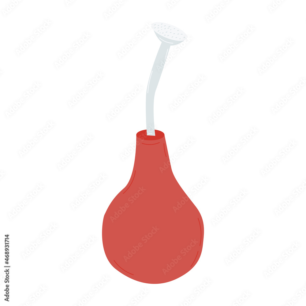Watering can for felting wool,filleting, handmade. Vector illustration Watering can for felting wool,filleting, handmade. Vector illustration