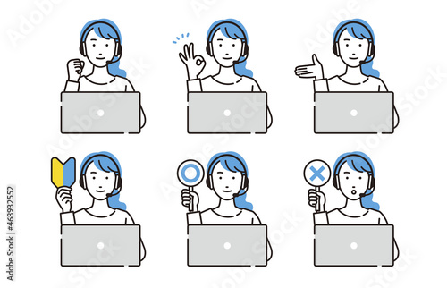 コールセンター女性セット