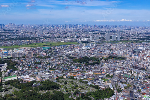 津田山駅上空より