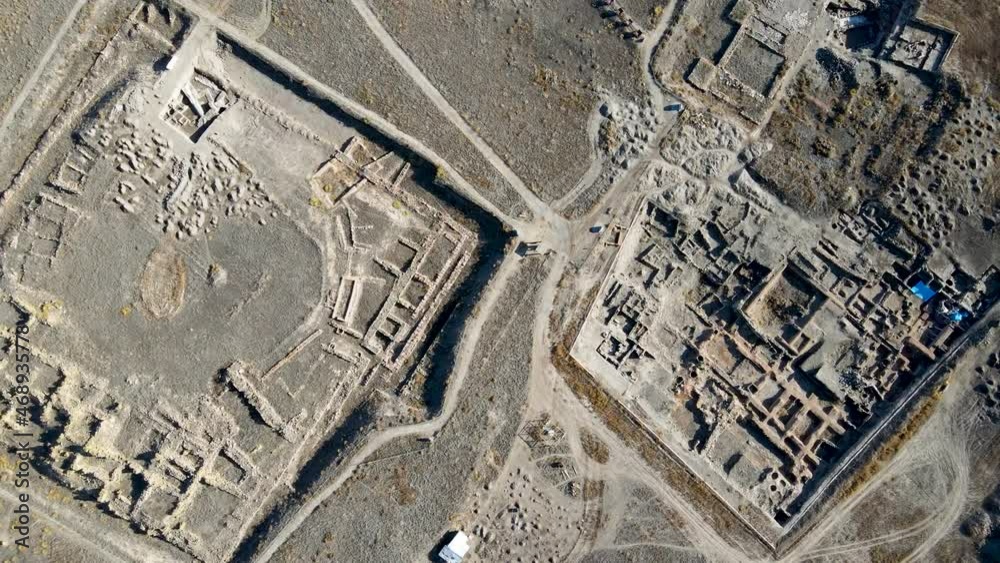 Kultepe ancient city ruins. Assyrian Trade Center in Karum-Kanis in Kayseri city Turkey. Its name in Assyrian texts from the 20th century BC was Kanesh Kultepe ancient city ruins. Assyrian Trade Center in Karum-Kanis in Kayseri city Turkey. Its name in Assyrian texts from the 20th century BC was Kanesh