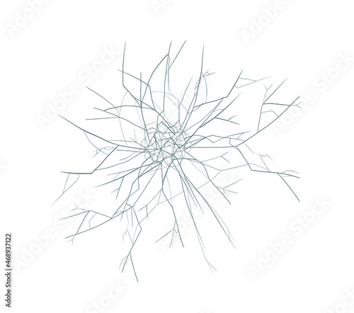 Clip art of cracking destruction