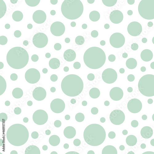 Seamless watercolor rain pattern. Balls on a white background. Vector illustration