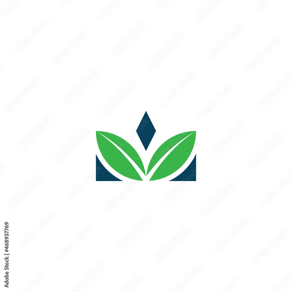Leaf Crown Logo Leaf Crown Logo