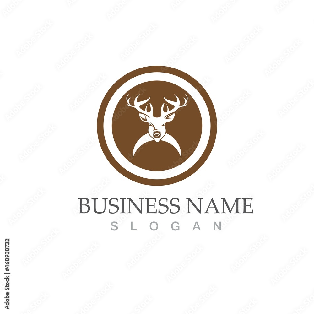 Fototapeta premium Deer vector icon illustration design