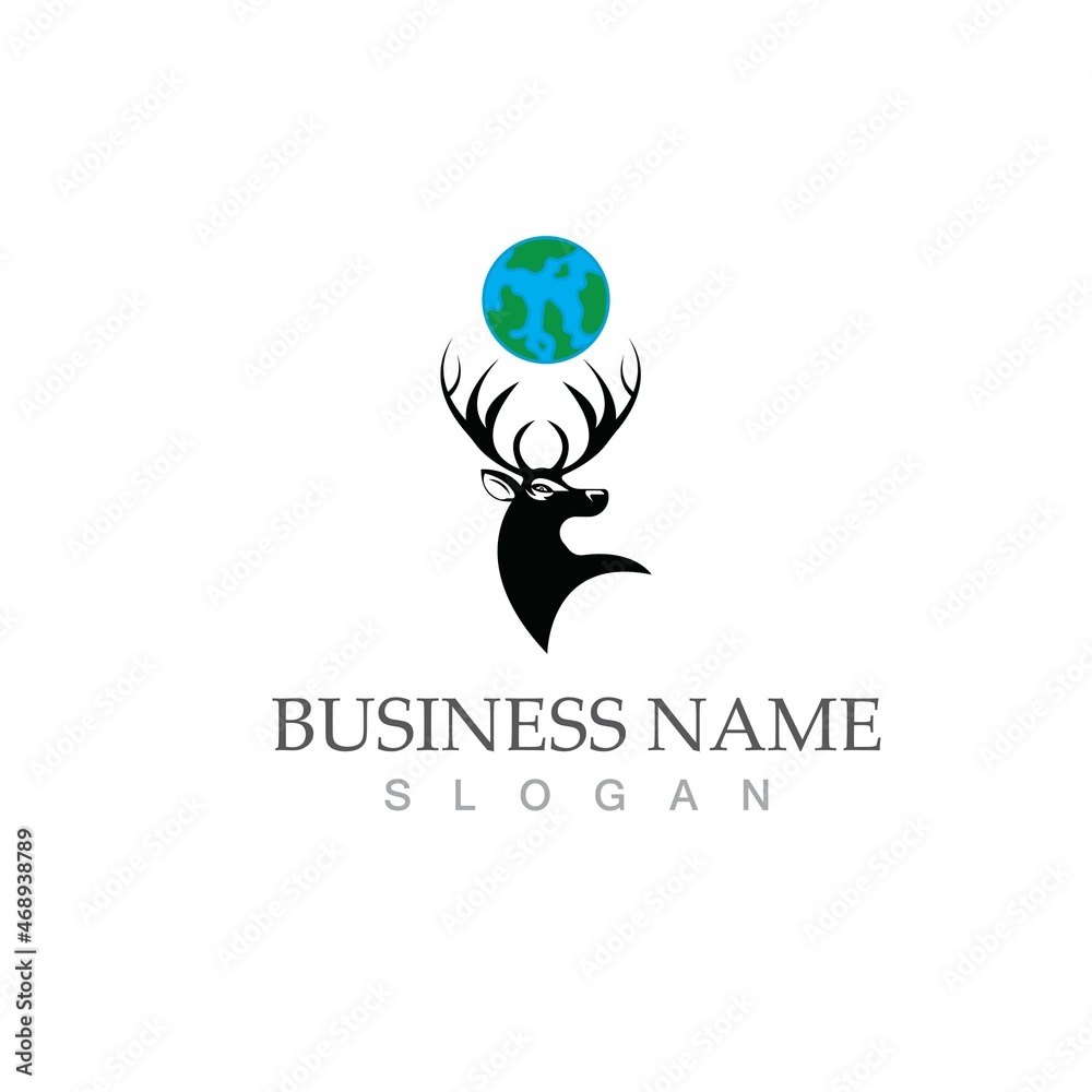 Obraz premium Deer vector icon illustration design