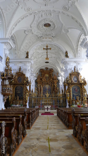 Blick zum Chor, Münster St. Peter und Paul in Obermarchtal