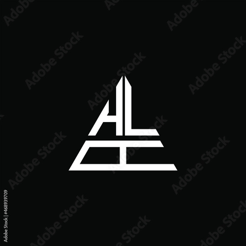 HLA letter logo creative design. HLA unique design
