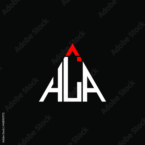 HLA letter logo creative design. HLA unique design
