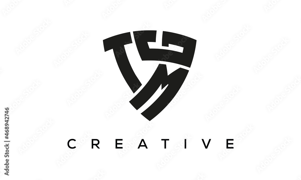 TMG letters logo, security Shield logo vector TMG letters logo, security Shield logo vector