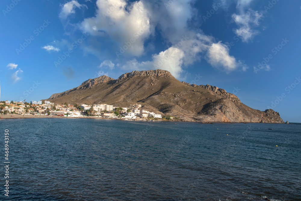 Beautiful view of the Cabo Cope Bay in Aguilas, Murcia Spain. Sea sun vacations and beach