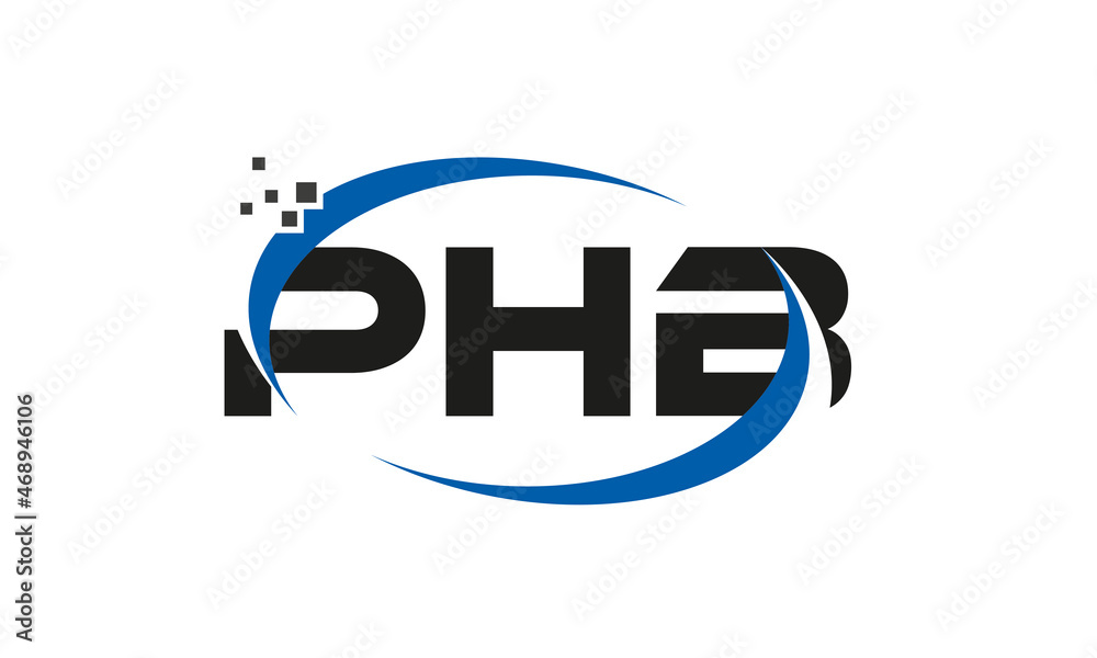 dots or points letter PHB technology logo designs concept vector Template Element dots or points letter PHB technology logo designs concept vector Template Element