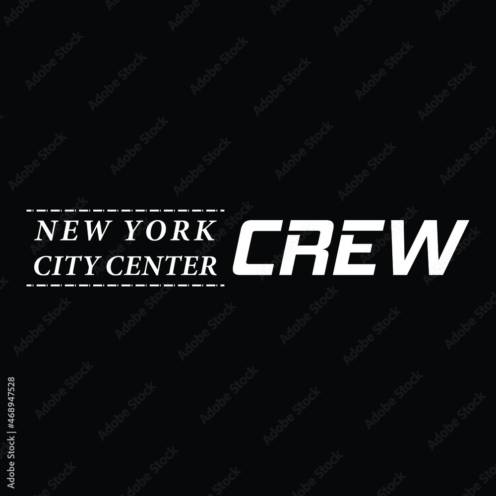 Fototapeta premium new york t shirt design, crew