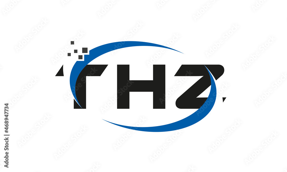 dots or points letter THZ technology logo designs concept vector Template Element dots or points letter THZ technology logo designs concept vector Template Element