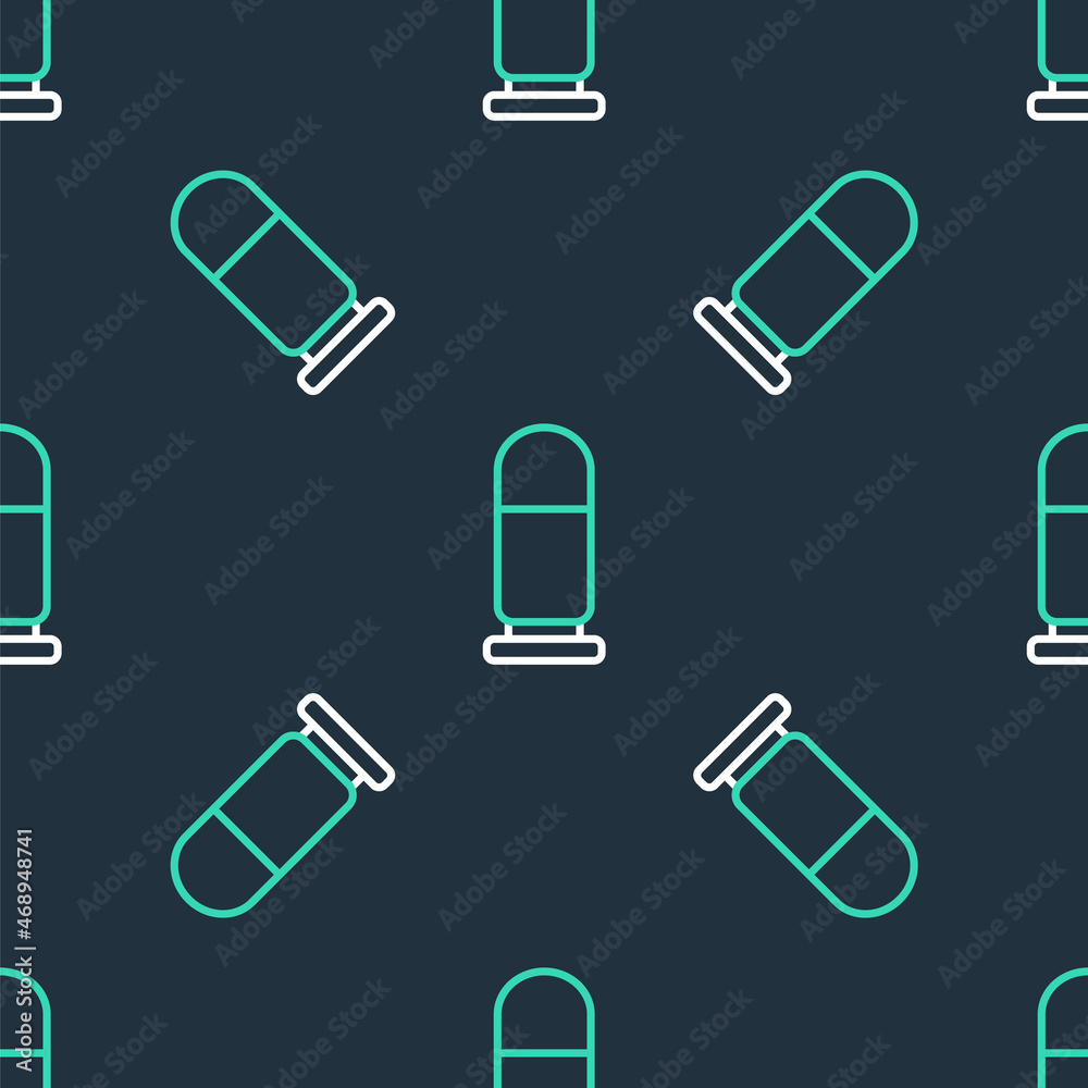 Line Bullet icon isolated seamless pattern on black background. Vector Line Bullet icon isolated seamless pattern on black background. Vector