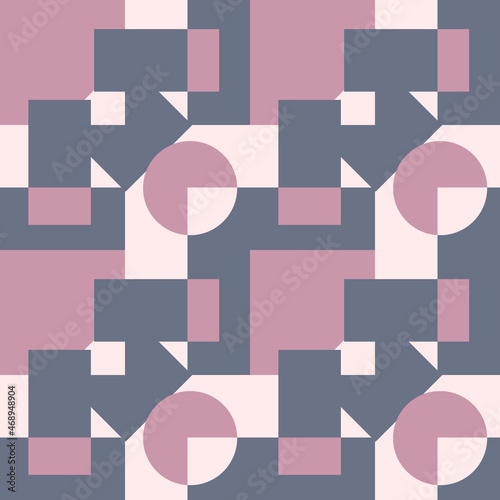 Seamless pattern, infinite texture - Illustration - on a square background - geometric shapes, abstract pattern - graphics. Design elements - Decoration of covers of notebooks, mobile applications