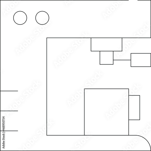 coffee shop icon coffee maker and coffee machine