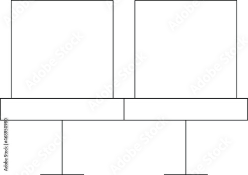 cinema hall and movie making icon sofa and couch