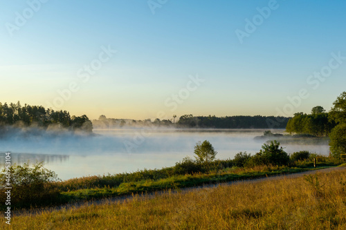 morning on the godziszewskie lake
