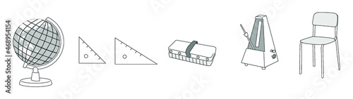 学校の備品イラスト