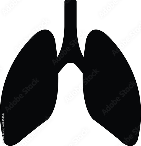 hospital and medical icon  lungs and breath
