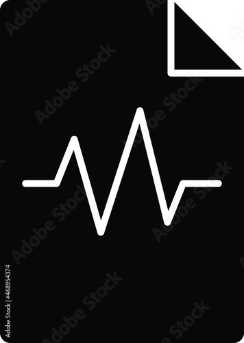 hospital and medical icon heartbeat and file