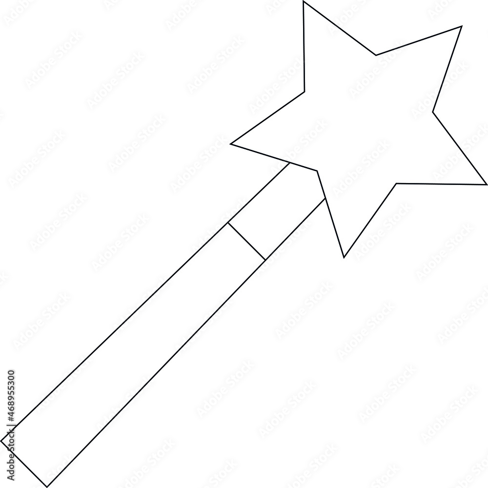 halloween icons magic wand and star halloween icons magic wand and star