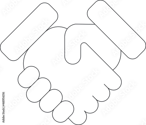 friendship icon handshake  and greeting