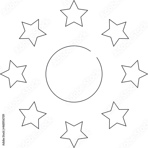 horoscope icon Star and zodiac
