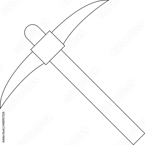 farming icon pickaxe and farm