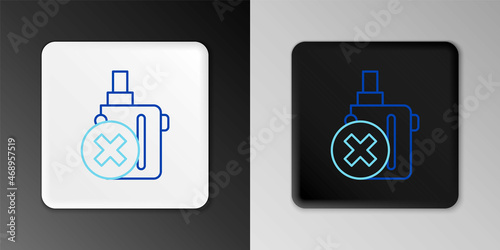 Line Electronic cigarette icon isolated on grey background. Vape smoking tool. Vaporizer Device. Colorful outline concept. Vector