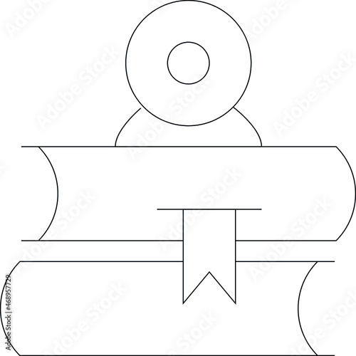 elearning icon books and books