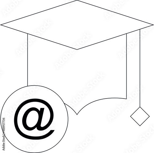 elearning icon degree and degree