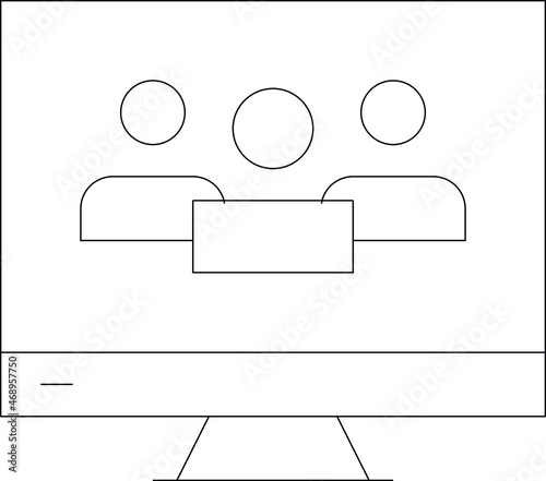 elearning icon online study  and online