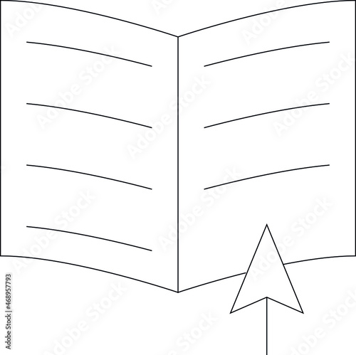 elearning icon e book and e book