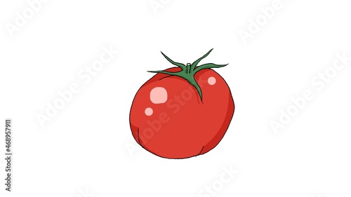 Cute illustration of tomato