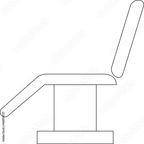 hospital icon dental chair and dentist
