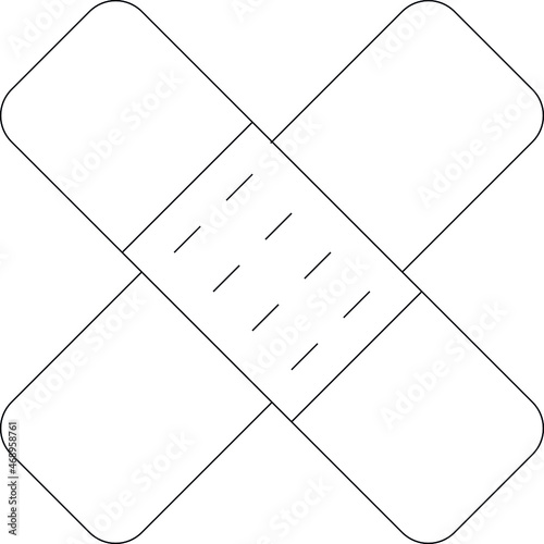 hospital icon bandage and healing