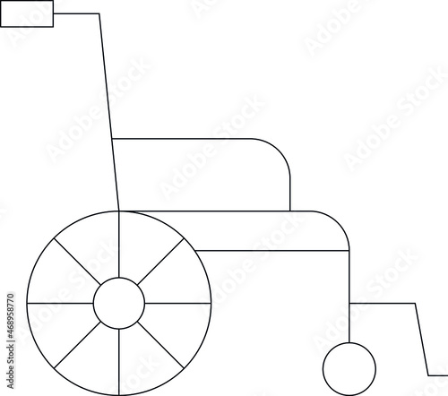 Slika na platnu hospital icon wheelchair and handicap