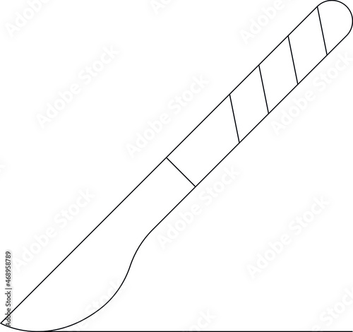 hospital icon scalpel and cut