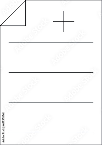 hospital icon report and document