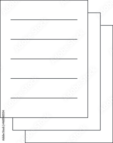 education icon document and paper