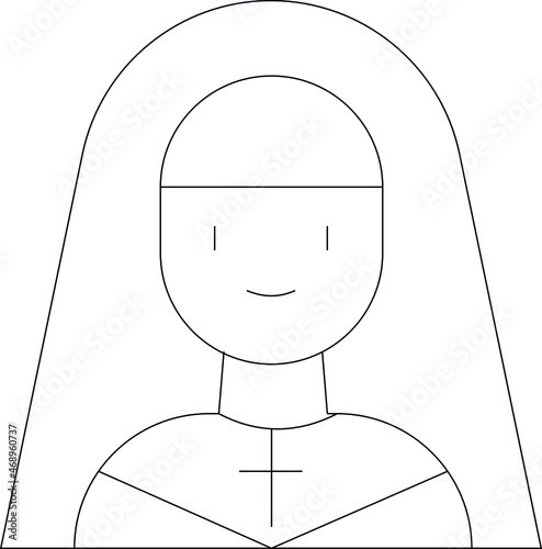easter icon nun and woman